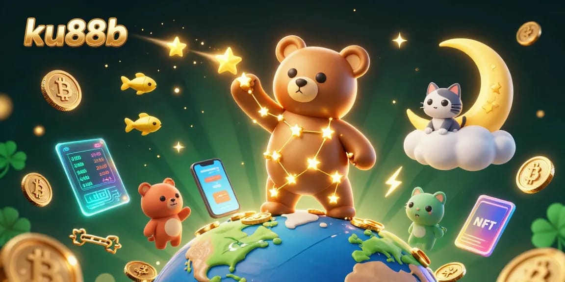 Experience the excitement of ku88b with stellar characters and vibrant crypto elements.