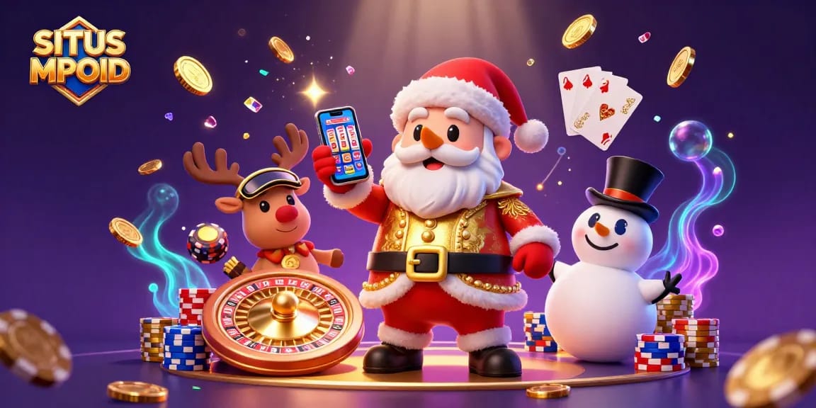 Experience thrilling wins at SITUS MPOID with festive casino characters and exciting gameplay elements.