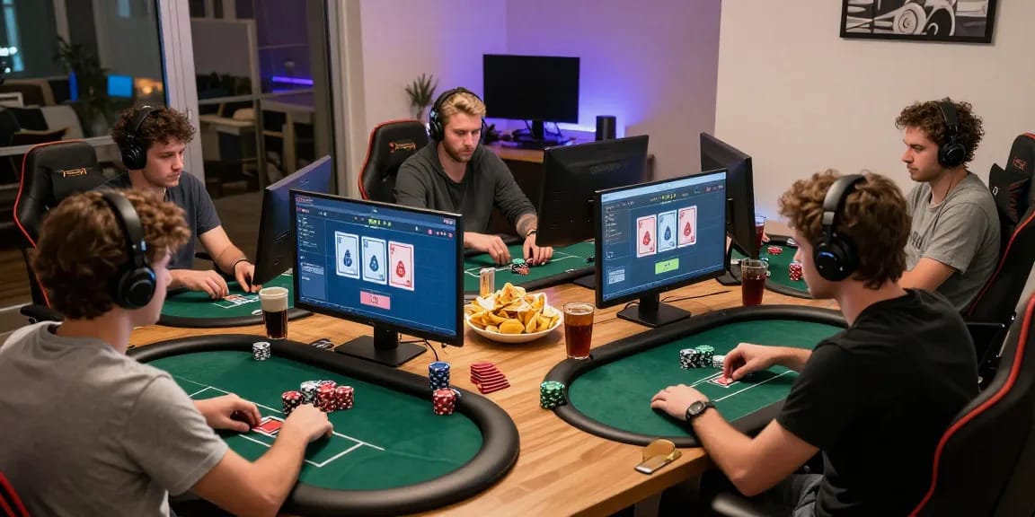 Situs Poker Uang Asli Dewapoker players in an engaging online poker tournament atmosphere