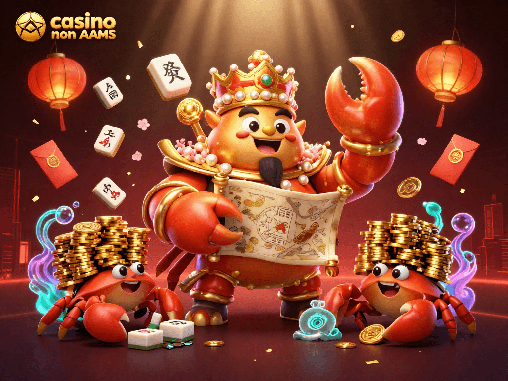 Gioca a casino online non AAMS con il granchio imperatore e i suoi servitori ricchi di chips dorati.