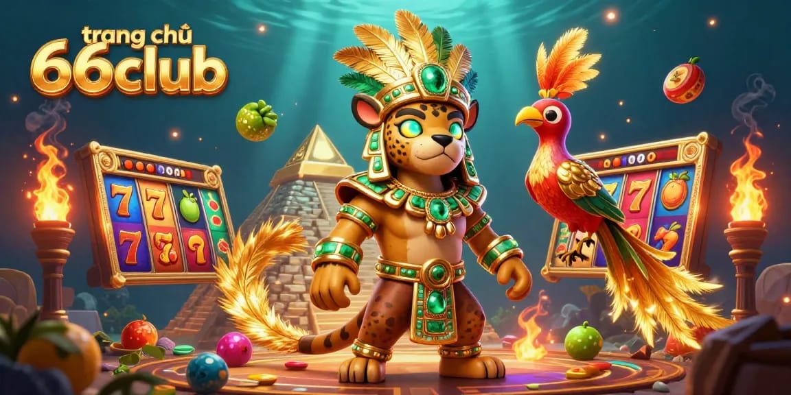 Experience winning at trang chủ 66club with vibrant 3D gaming elements and dynamic casino symbols.