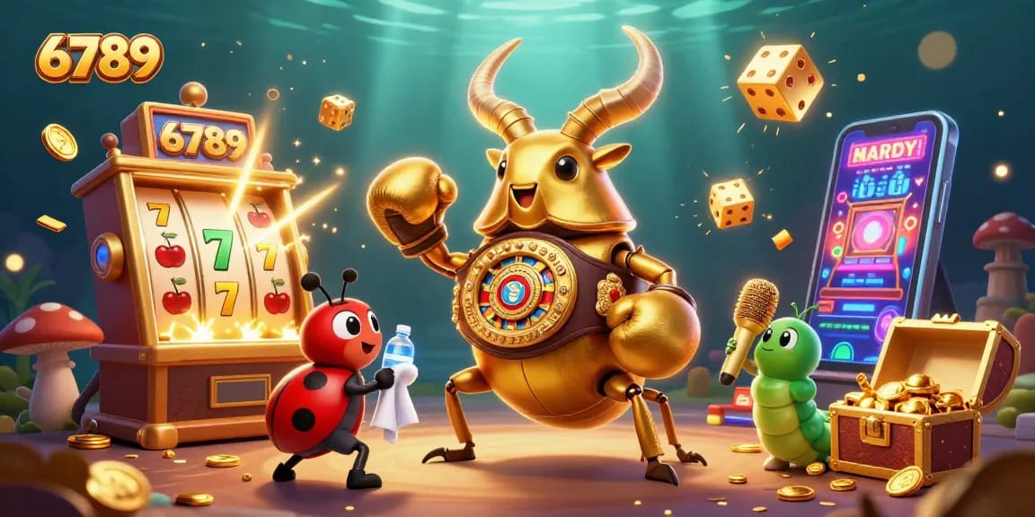 Experience thrilling jackpots in 6789, capturing excitement with vibrant slot machines and stunning casino elements.