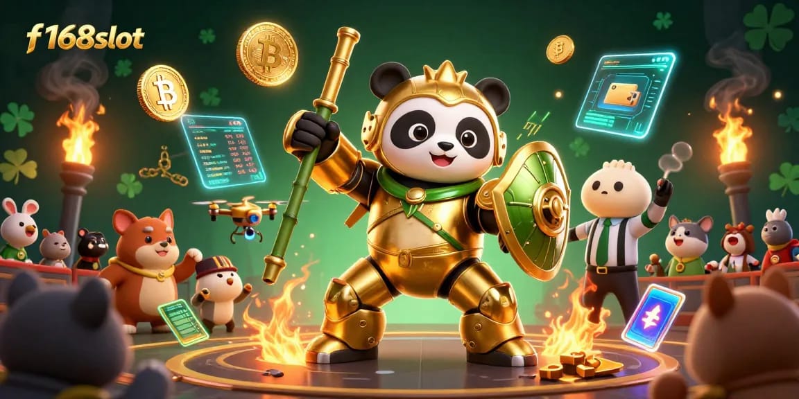 Engage in thrilling gameplay at f168slot with crypto themes and a vibrant casino backdrop.