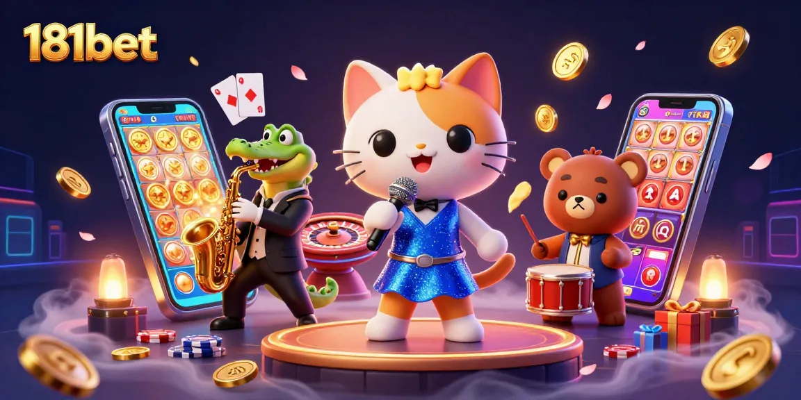 Experience the thrill of 181bet casino with vibrant characters and exciting gaming elements.