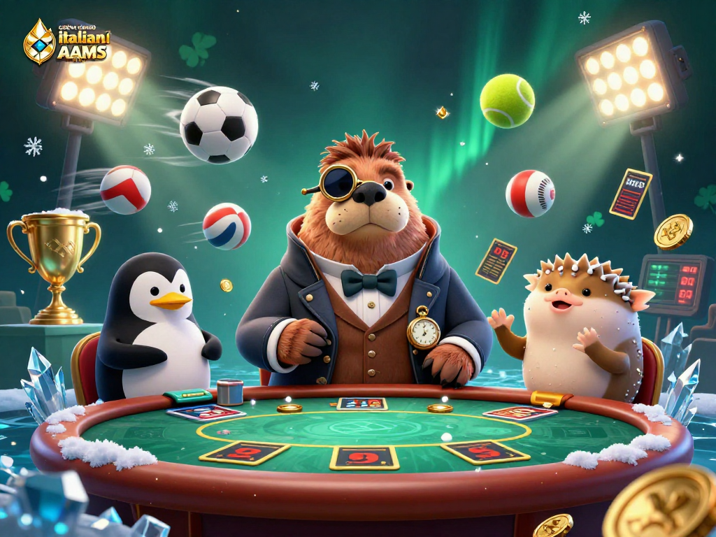 Scopri emozioni nei casino italiani non AAMS con un walrus elegante al tavolo da poker.