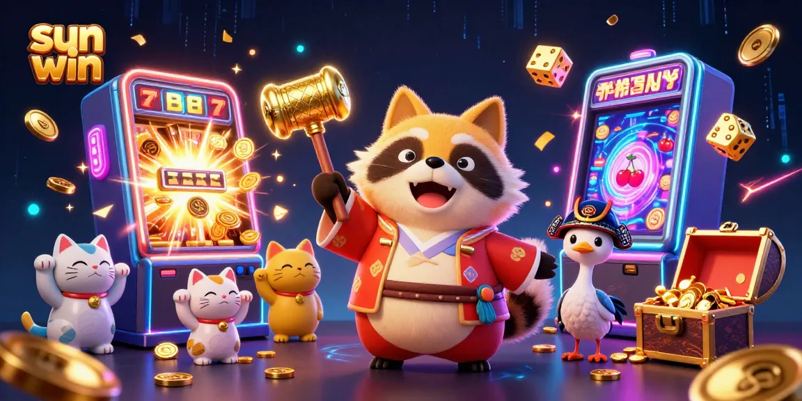 Play thrilling games and win big with Sun Win, featuring exciting slots and vibrant characters.