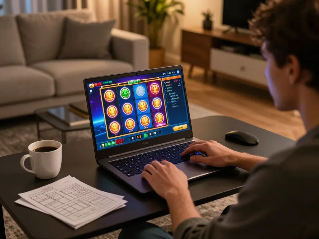 Player experiencing the thrilling Super Scatter feature with rosalindinnovations at home.
