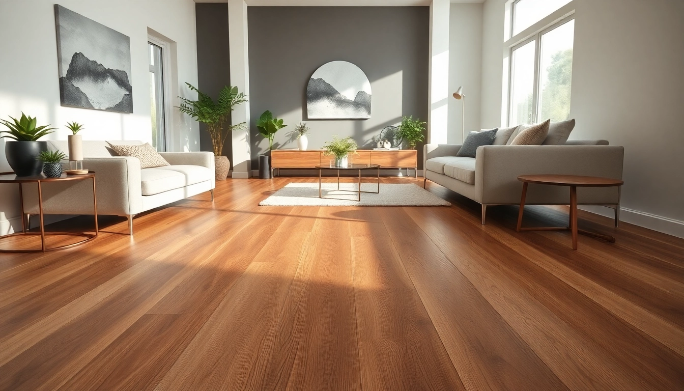Enhance your space with luxury vinyl plank flooring in a modern living room setting.
