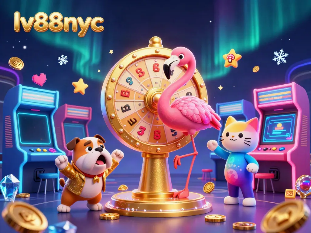 Spin big wins at lv88nyc with an exciting game show atmosphere featuring colorful casino elements.