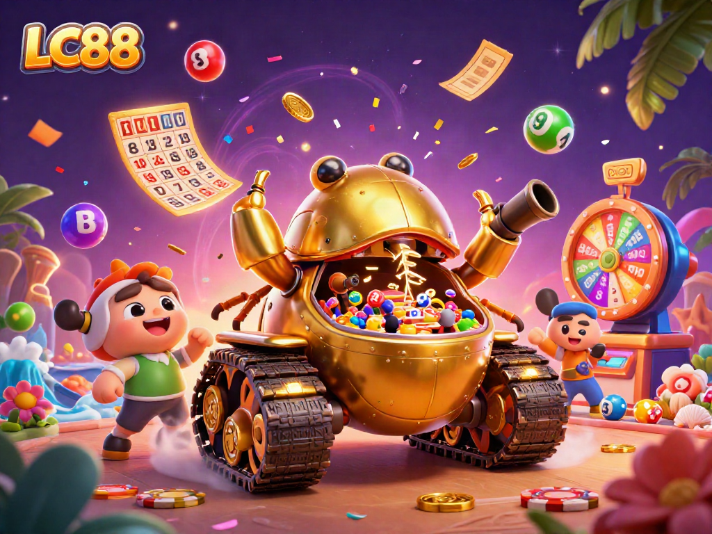 Engage in the thrilling world of LC88 with dynamic casino action and vibrant game elements.