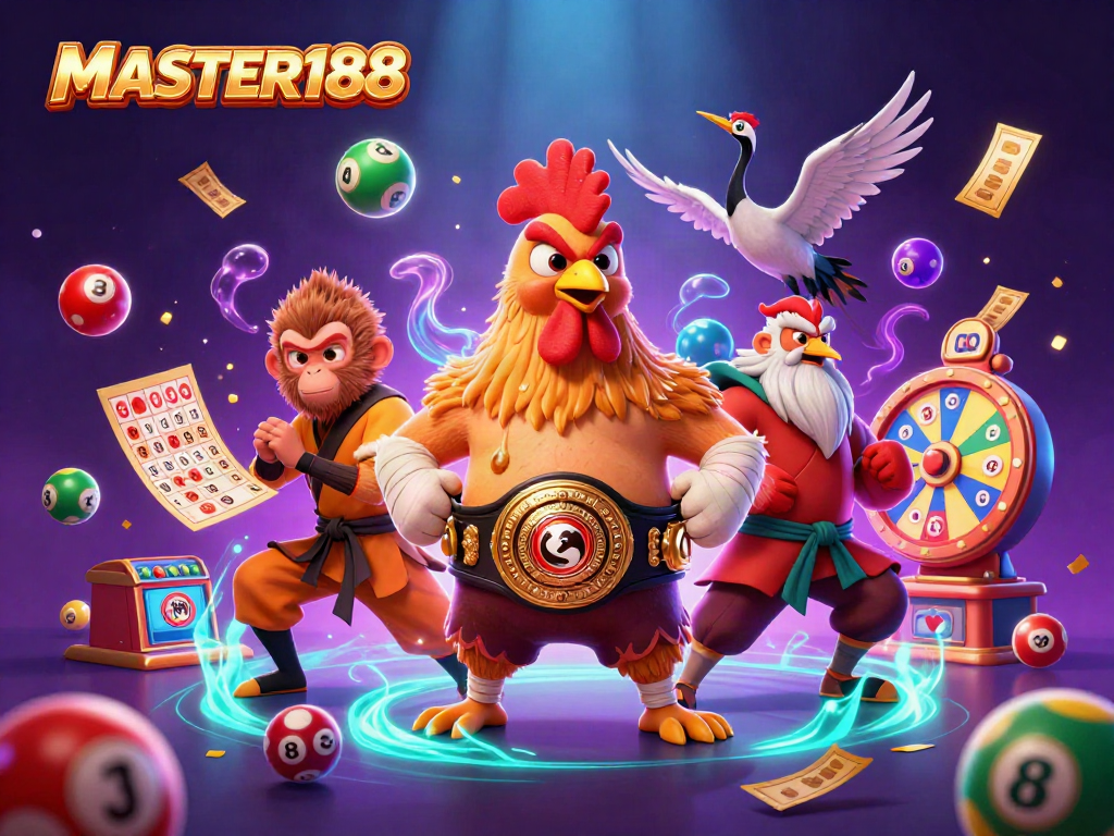 Play thrilling games at MASTER188 featuring dynamic lottery elements and vibrant casino atmosphere.