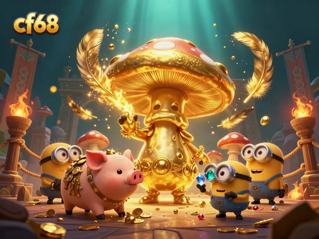 Experience fun gaming and treasure with cf68's golden wizard and enchanted characters.