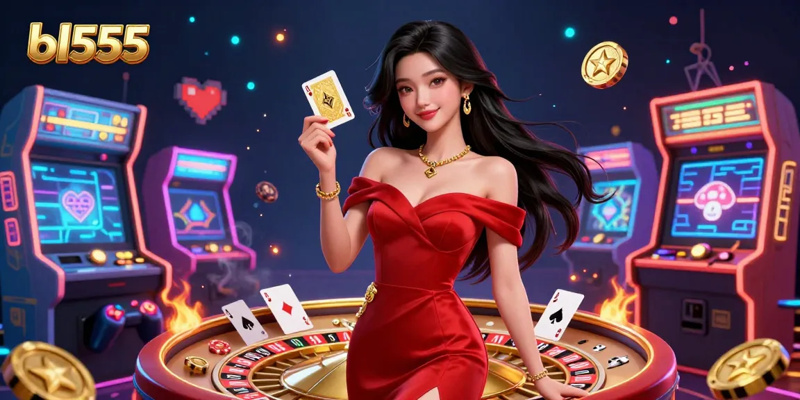 Engage in exciting gaming at BL555's casino with vibrant visuals and immersive experiences.