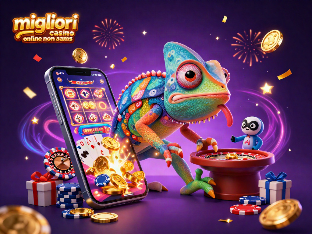 I migliori casinò online non aams offrono bonus generosi e giochi emozionanti in un'illustrazione vivace.