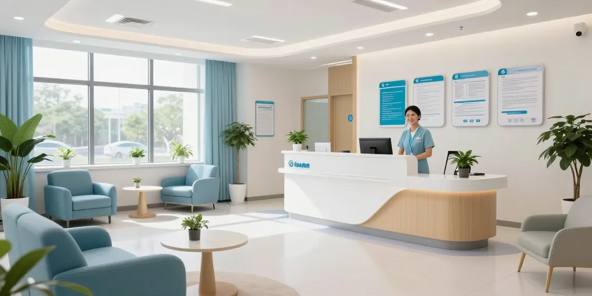 luck8 healthcare services, modern clinic atmosphere, patient care environment