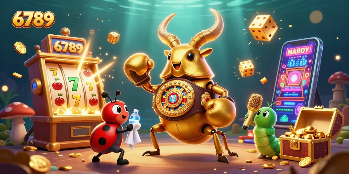 Experience thrilling jackpots in 6789, capturing excitement with vibrant slot machines and stunning casino elements.