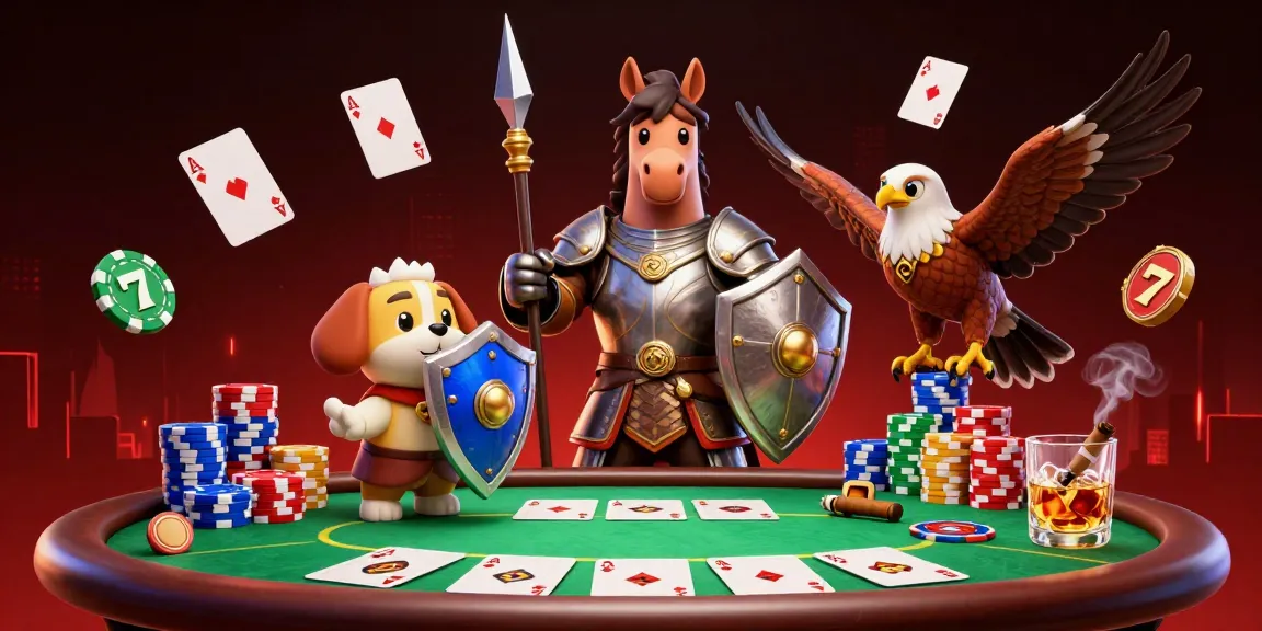 FLY88 players engage at a vibrant poker scene with colorful chips and cards in a dynamic casino environment.