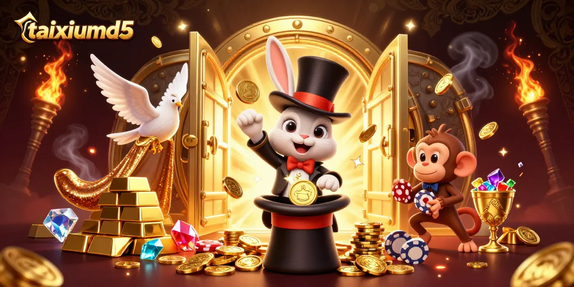 Engage in thrilling taixiumd5 gameplay with vibrant 3D characters celebrating wins and high-stakes moments.