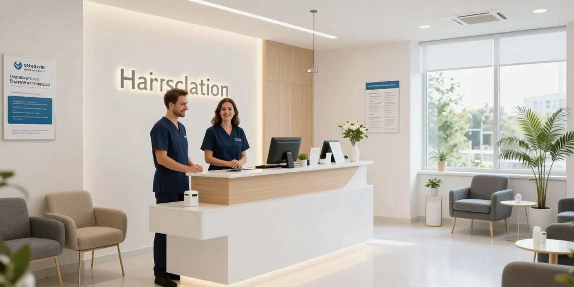 Hair transplant turkey price consultation at a modern health clinic.