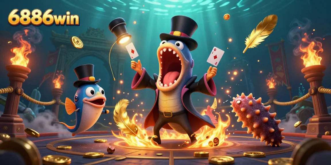 Immerse in exciting jackpots at 6886win with colorful casino-themed characters and dynamic game elements.