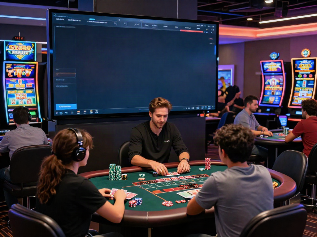 Engaging live casino experience at SV88 with excited players at gaming tables