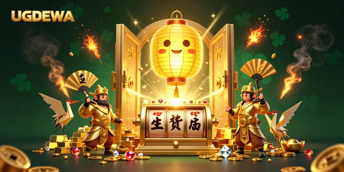 Engage with UGDEWA's exciting world of slots through vibrant 3D characters and golden treasures.