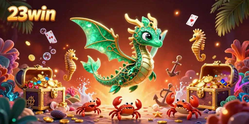 Enjoy thrilling gameplay at 23win with vibrant treasures, cards, and enchanting sea creatures.