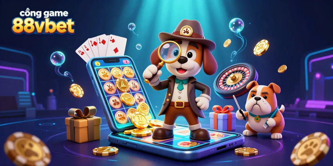 Cổng game 88vbet tạo nên một bức tranh sống động với các nhân vật hoạt hình tham gia vào trò chơi sòng bạc.