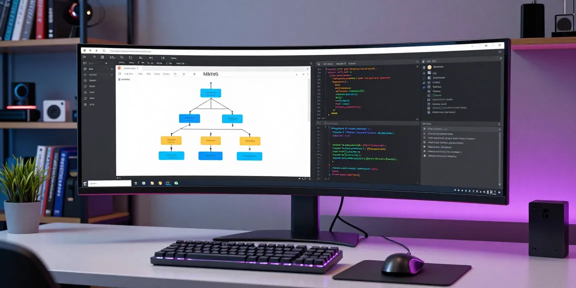MB66 software development workspace with advanced coding tools and professional setup.