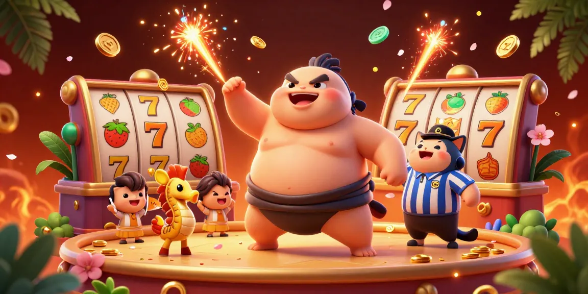 Engage in thrilling slots action at slot777 with colorful reels and vibrant characters in a dynamic casino scene.
