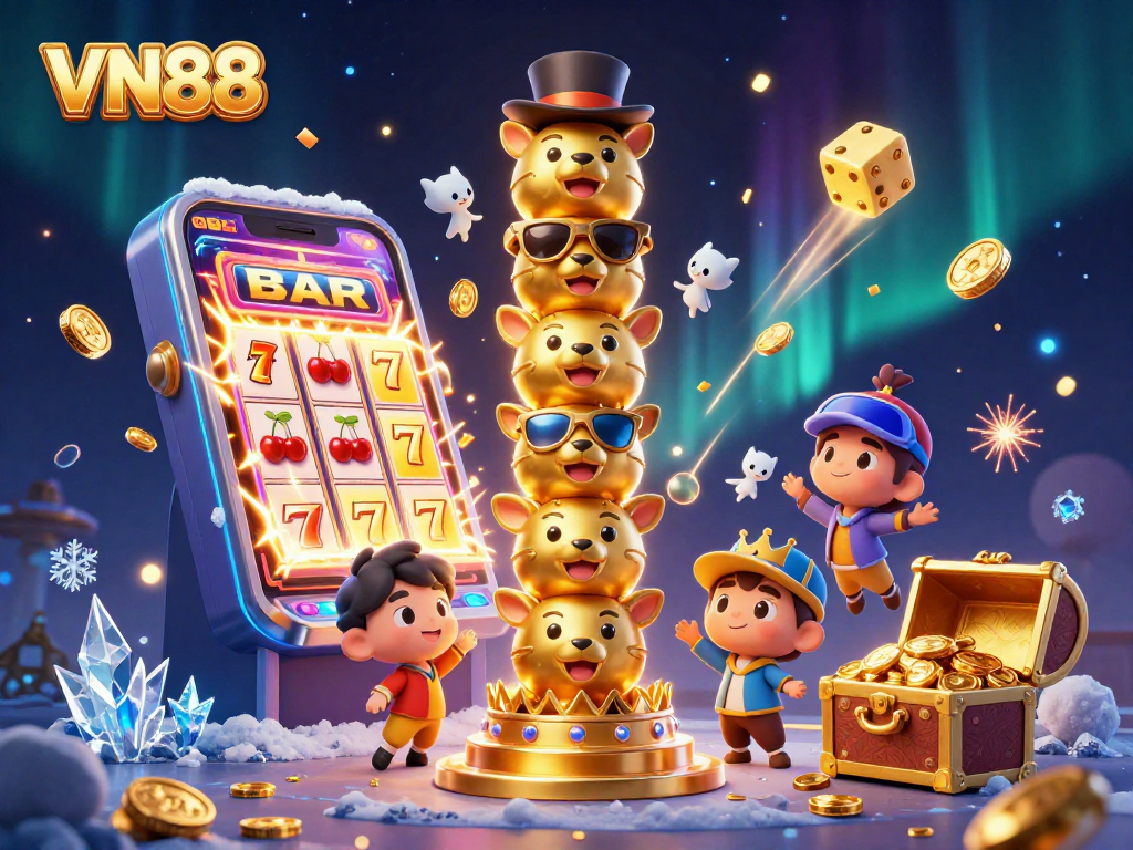 Experience thrilling wins at VN88 with captivating slot machines and vibrant game elements.