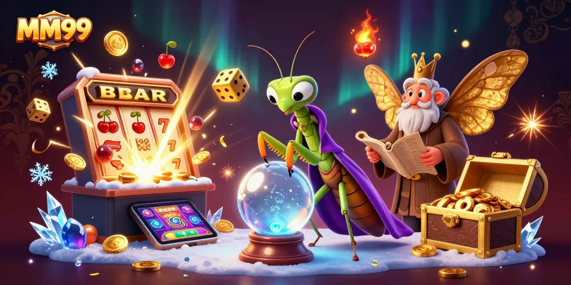 Experience thrilling MM99 gameplay with vibrant slot machines and mystical characters.