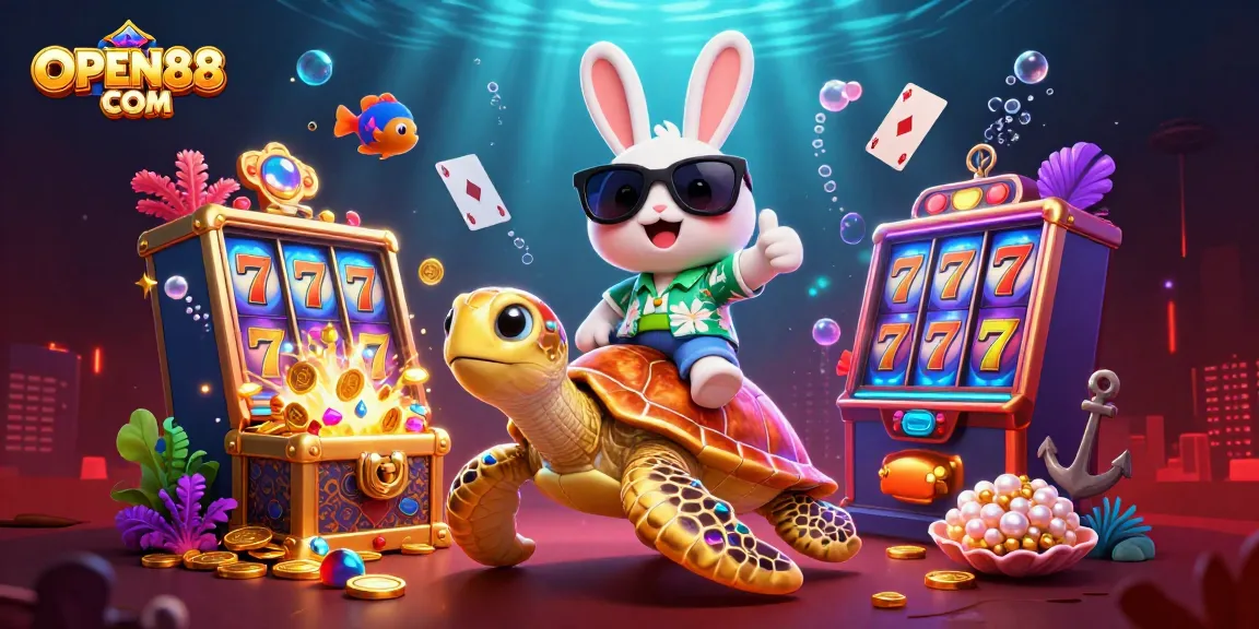 Experience exhilarating gaming action at OPEN88 COM with a vibrant, fun-filled casino scene.