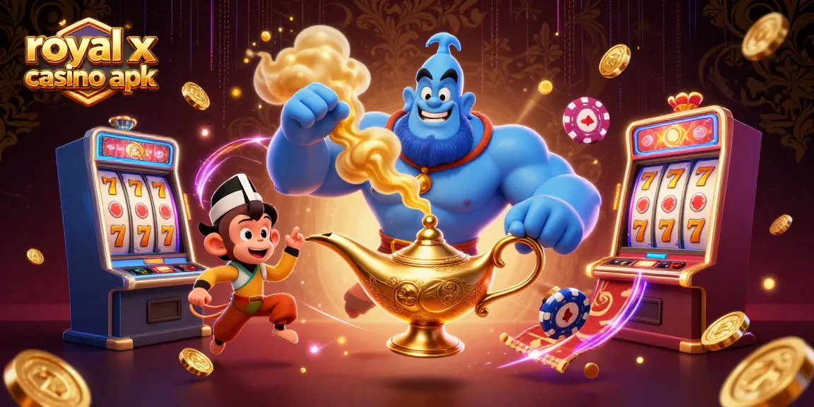 Experience the thrill of winning with the royal x casino apk in this vibrant casino scene.