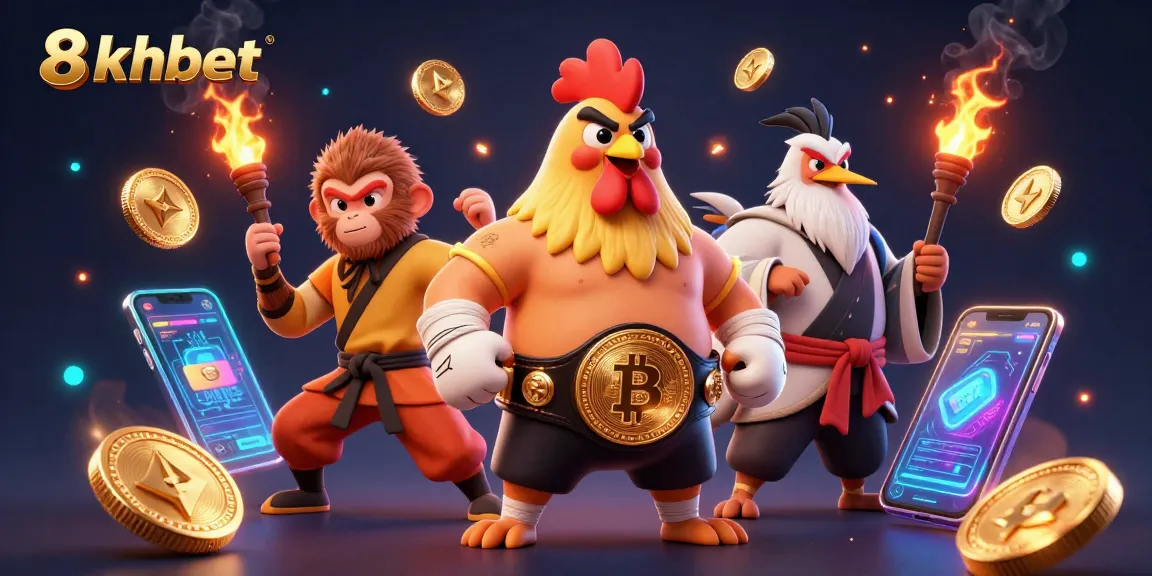 Experience thrilling gameplay with 8xbet's captivating casino adventure featuring vibrant characters and dynamic crypto elements.