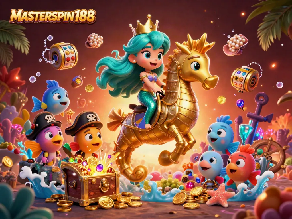 Conquer the jackpot with MASTERSPIN188's vibrant underwater slot experience!