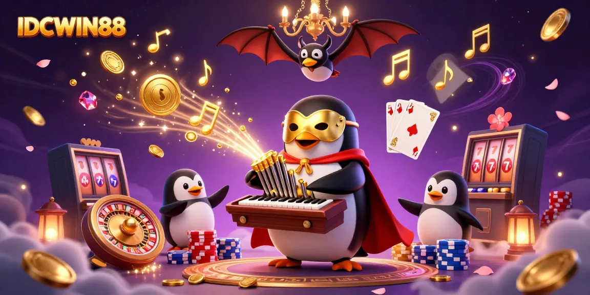 Engage with IDCWIN88's immersive gaming world featuring vibrant 3D casino visuals and dynamic characters.
