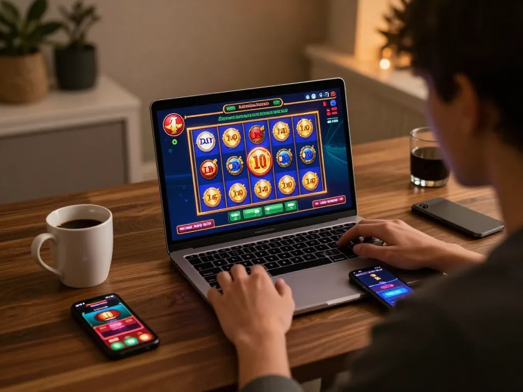 Engage in premium online gaming with mybenefitstatements while enjoying vibrant slot action in a cozy setting.