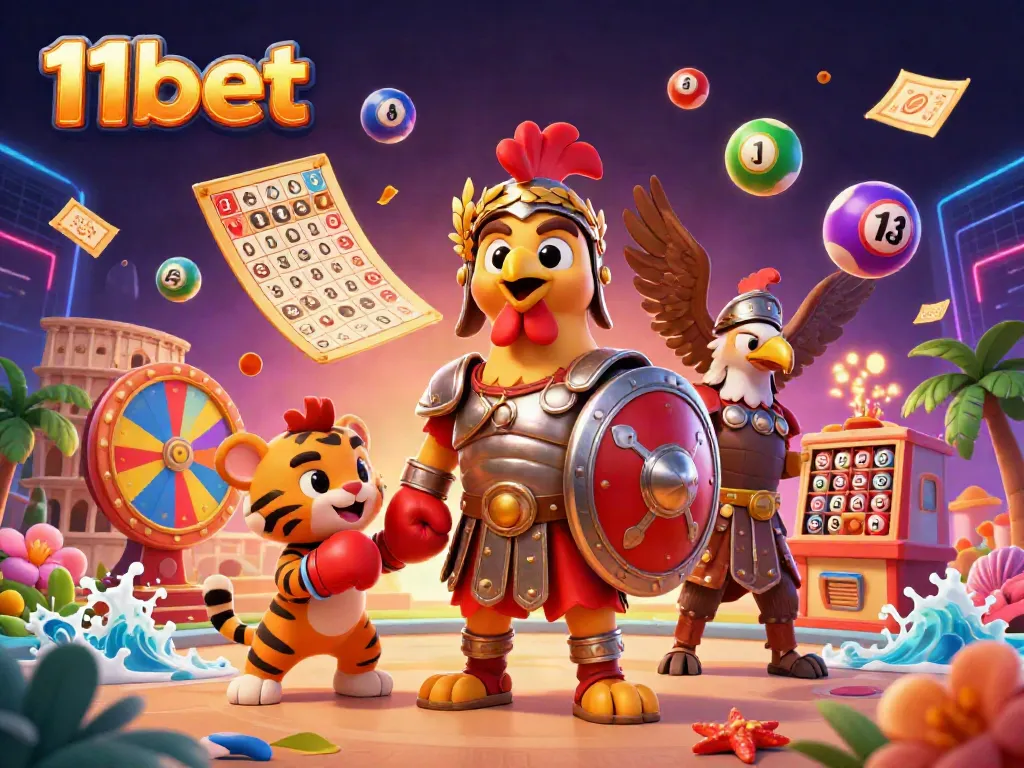 Engage with thrilling experiences at 11bet featuring dynamic lottery elements and vibrant gaming characters.