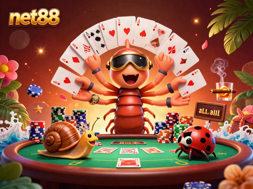 Experience the vibrant net88 casino atmosphere with engaging characters and dynamic gaming action.