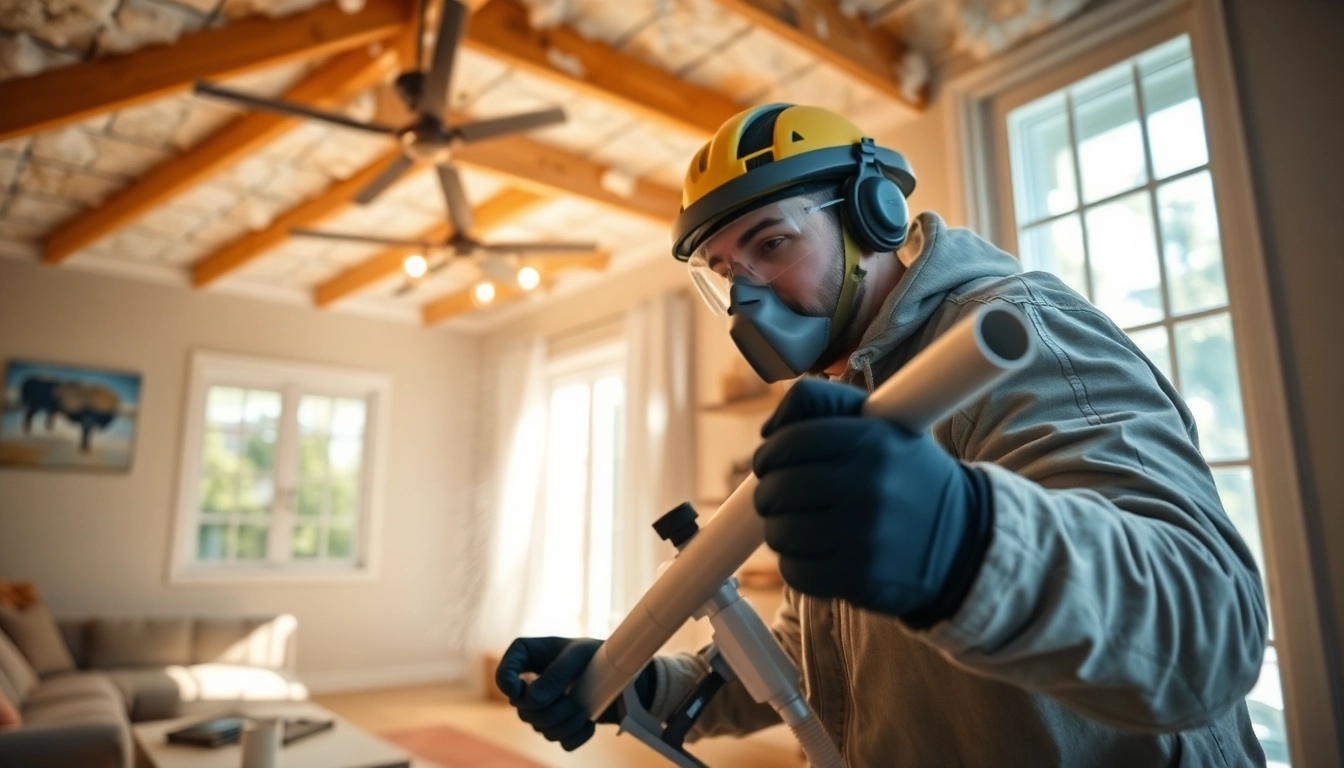 Spray foam insulation advice demonstrated by an expert in a home setting.