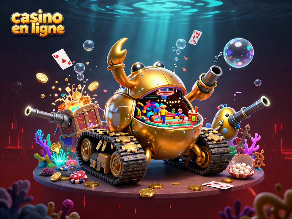 Appréciez le casino en ligne avec une illustration captivante de jeu et des éléments riches