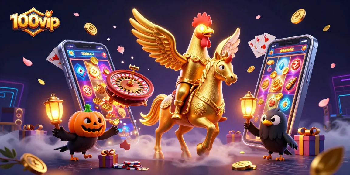 Experience thrilling gameplay at 100vip with vibrant casino activities and dynamic characters.