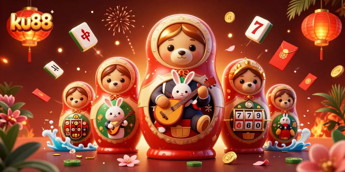 Play at ku88 with vibrant casino scenes featuring unique characters and rich graphics.