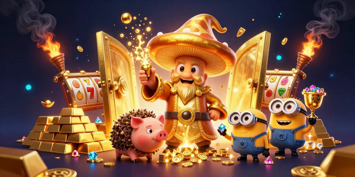Experience thrilling slot action with vibrant characters and treasures in a magical setting.