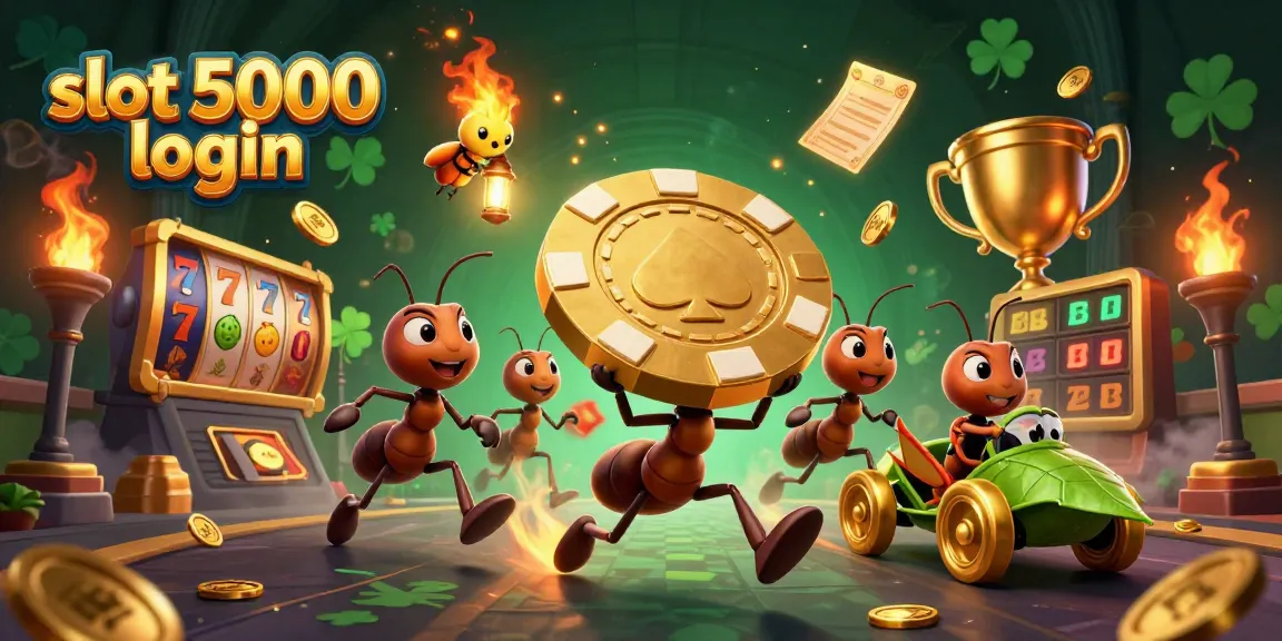 Join the excitement at slot 5000 login with vibrant gaming elements and winning actions galore!